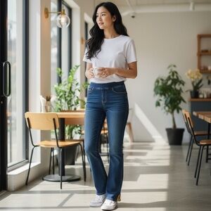 Harley-Davidson Women's Dark Blue Boot Cut Jeans